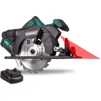 Vonroc Scie circulaire 20V - 150mm | Batterie 4.0Ah et chargeur incl.