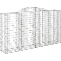 vidaXL Gabions 5 pcs voûtés 300x50x160/180 cm en fer