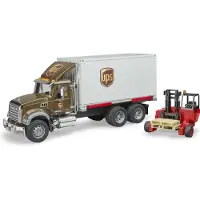 BRUDER Frère, camion logistique MACK Granite UPS 02828, 77 x 18,5 x 16,5 cm, 2828