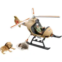 Schleich Wild Life 42476 Helikopter Tierrettung