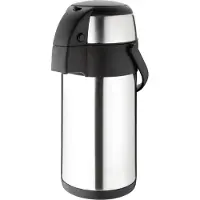 Olympia Bouteille thermos à pompe | acier inoxydable | 3 litres