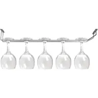 HorecaTraders Étagère en verre chromé | 61 cm