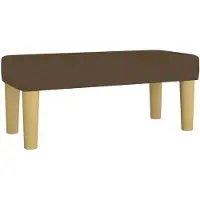 vidaXL Banc Marron foncé 70x30x30 cm Tissu