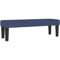 vidaXL Banc Bleu 100x30x30 cm Tissu