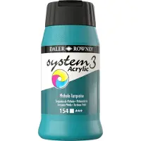 Daler Rowney System3 Peinture acrylique Phthalo Turquoise 500 ml 1 pc