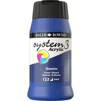 Daler Rowney System3 Peinture acrylique Ultramarine Blue 500 ml 1 pc