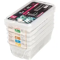 Bourgeat Boîte alimentaire en plastique 1/3 | 5 pièces