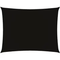 vidaXL Voile de parasol tissu oxford rectangulaire 3x4,5 m noir