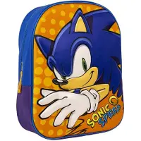 Sonic Plecak CERD – Sonic The Hedgehog 3D, 31cm, Oficjalny Produkt Szkolny