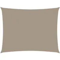 vidaXL Voile de parasol tissu oxford rectangulaire 3x4 m taupe