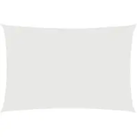 vidaXL Voile de parasol tissu oxford rectangulaire 2x4 m blanc