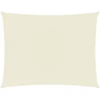 vidaXL Voile de parasol Tissu Oxford rectangulaire 4x6 m crème