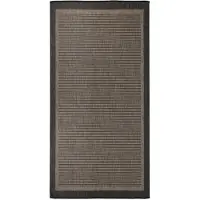 vidaXL Tapis à tissage plat d'extérieur 100x200 cm Marron foncé