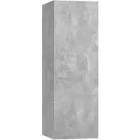 vidaXL Armoire TV gris béton 30,5x30x90 cm Bois composite