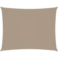 vidaXL Voile de parasol Tissu Oxford rectangulaire 2x3,5 m Taupe