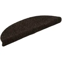 vidaXL Tapis d'escalier auto-adhésifs 10 pièces 56 x 17 x 3 cm Marron Demi-rond