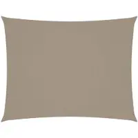 vidaXL Voile de parasol tissu oxford rectangulaire 6x7 m taupe