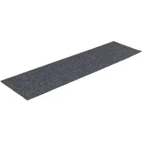 vidaXL Tapis d'escalier autocollants 15 pièces 76 x 20 cm Gris clair Rectangulaire