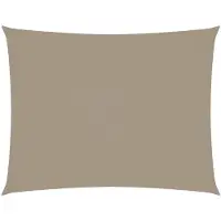 vidaXL Voile de parasol tissu oxford rectangulaire 3x6 m taupe