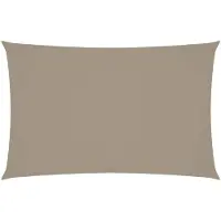 vidaXL Voile d'ombrage Oxford rectangulaire 5x8 m Taupe