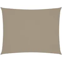 vidaXL Voile de parasol tissu oxford rectangulaire 4x5 m taupe