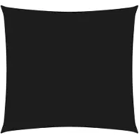 vidaXL Voile de parasol tissu oxford carré 2x2 m noir