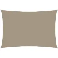 vidaXL Voile de parasol tissu oxford rectangulaire 3x5 m taupe
