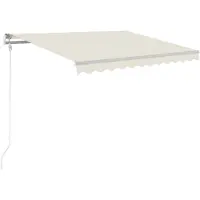 vidaXL Store automatique rétractable 300x250 cm Crème