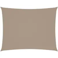 vidaXL Voile de parasol tissu oxford rectangulaire 4x6 m taupe
