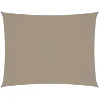 vidaXL Voile de parasol tissu oxford rectangulaire 3,5x4,5 m taupe