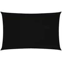 vidaXL Voile de parasol tissu oxford rectangulaire 4x7 m noir