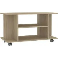 vidaXL Meuble TV et roulettes chêne sonoma 80x40x45 cm bois ingénierie800192