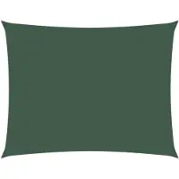 vidaXL Voile de parasol tissu oxford rectangulaire 3x4 m vert foncé