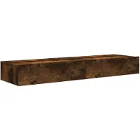 vidaXL Armoires TV avec lampes LED 2 pcs. Chêne fumé 60x35x15,5 cm