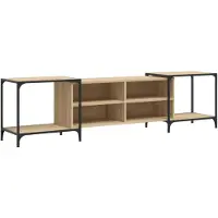 vidaXL Armoire TV Chêne Sonoma 203x37x50 cm Bois composite