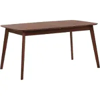 Beliani Table de salle à manger couleur bois foncé 120/150 x 75 cm extensible MADOX (120 x 75 x 75 cm)