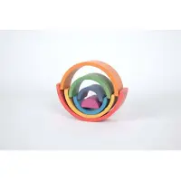 TickiT Bois Arc-en-ciel - Set de jouets éducatifs 7 pièces