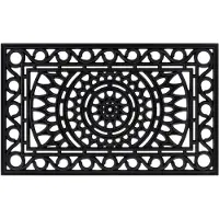vidaXL Paillasson rectangulaire 45x75 cm caoutchouc
