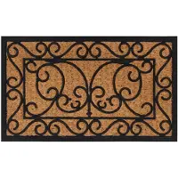 vidaXL Paillasson rectangulaire 45x75 cm caoutchouc et fibre de coco