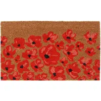 vidaXL Tapis de porte naturel 45x75 cm fibre de coco touffeté