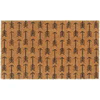 vidaXL Tapis de porte naturel 45x75 cm fibre de coco touffeté