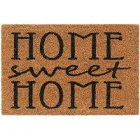 vidaXL Tapis de porte naturel 40x60 cm fibre de coco touffeté