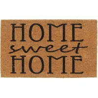 vidaXL Tapis de porte naturel 45x75 cm fibre de coco touffeté