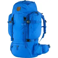 Fjällräven Sac à dos de sport 'Kajka 65 ' bleu / marron