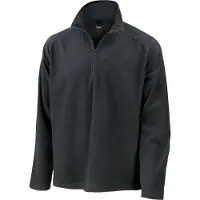 Result Sweat-shirt micropolaire Result col zippé Noir XXL
