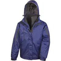 Result R400M | Veste 3 en 1 Softshell Journey pour homme - Couleur : Navy/Black - Taille : XXL