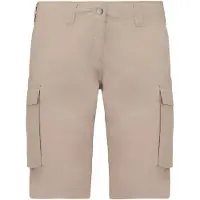 Kariban Bermuda l?ger multipoches femme Beige - Kariban K756 - Taille 14 UK (40)