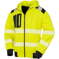 Result Sweat-shirt ? capuche de s?curit? recycl? Fluorescent Yellow - Result R503X - Taille 2XL