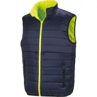 Result Bodywarmer de sécurité réversible Fluorescent Yellow/Navy - Result R332X - Taille S