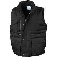 Result Gilet sans manches de travail matelassé Result Noir XXL